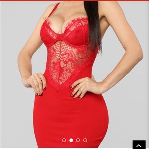 Sexy Red Dress Fashion Nova